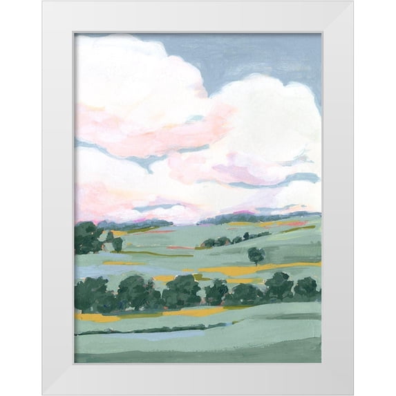 Borges, Victoria 12x14 White Modern Wood Framed Museum Art Print Titled - Pastel View II