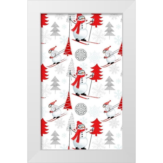 Borges, Victoria 12x18 White Modern Wood Framed Museum Art Print Titled - Snow Day Collection E