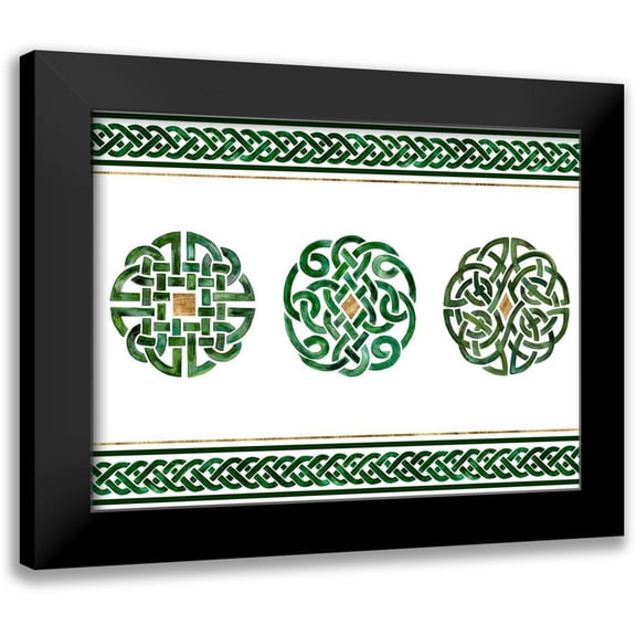 Borges, Victoria 14x12 Black Modern Framed Museum Art Print Titled - Celtic Knot Collection A