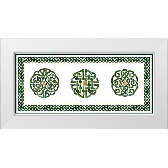 Borges, Victoria 14x8 White Modern Wood Framed Museum Art Print Titled - Celtic Knot Collection D
