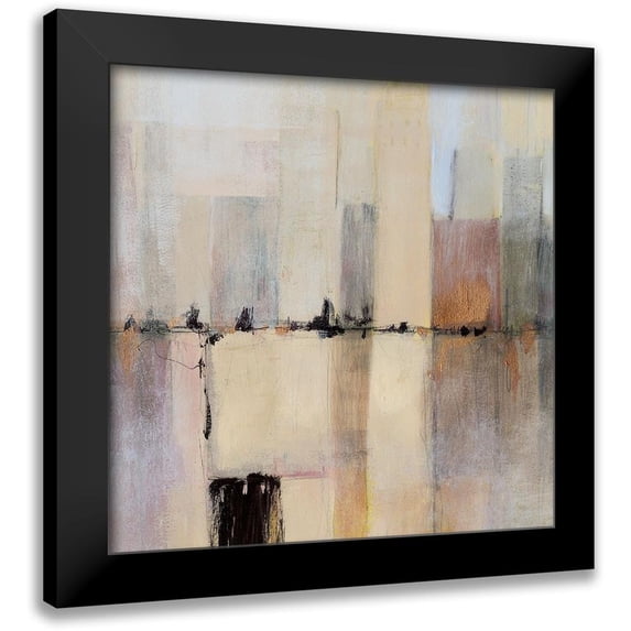 Borges, Victoria 15x15 Black Modern Framed Museum Art Print Titled - City Strata II