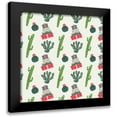 thumbnail image 1 of Borges, Victoria 15x15 Black Modern Framed Museum Art Print Titled - Holiday Llama Collection H, 1 of 5