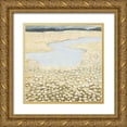 thumbnail image 1 of Borges, Victoria 15x15 Gold Ornate Wood Framed with Double Matting Museum Art Print Titled - Flaxen Field II, 1 of 4