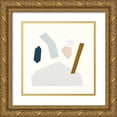 thumbnail image 1 of Borges, Victoria 15x15 Gold Ornate Wood Framed with Double Matting Museum Art Print Titled - Lapidary III, 1 of 4