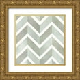 thumbnail image 1 of Borges, Victoria 15x15 Gold Ornate Wood Framed with Double Matting Museum Art Print Titled - Seaglass Tiles IV, 1 of 4