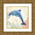 thumbnail image 1 of Borges, Victoria 15x15 Gold Ornate Wood Framed with Double Matting Museum Art Print Titled - Underwater Whimsy II, 1 of 4