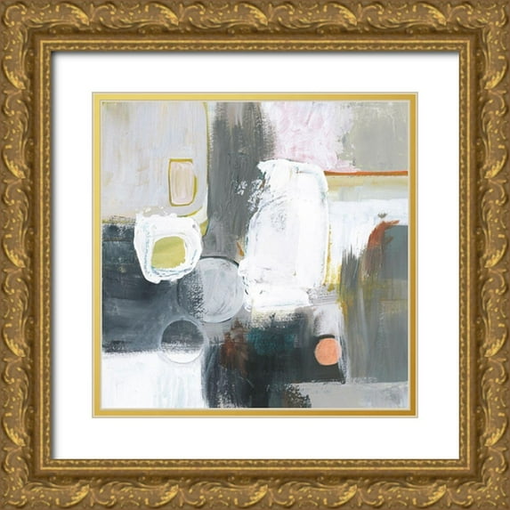 Borges, Victoria 15x15 Gold Ornate Wood Framed with Double Matting Museum Art Print Titled - Urban Jungle I