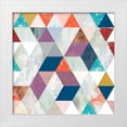 thumbnail image 1 of Borges, Victoria 15x15 White Modern Wood Framed Museum Art Print Titled - Bright Mosaic I, 1 of 4