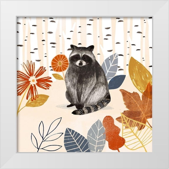 Borges, Victoria 15x15 White Modern Wood Framed Museum Art Print Titled - Cozy Autumn Woodland III