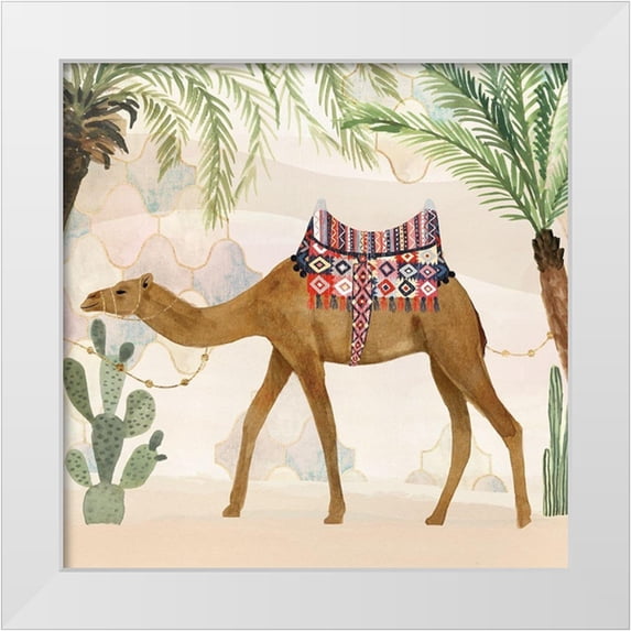 Borges, Victoria 15x15 White Modern Wood Framed Museum Art Print Titled - Meet me in Marrakech II