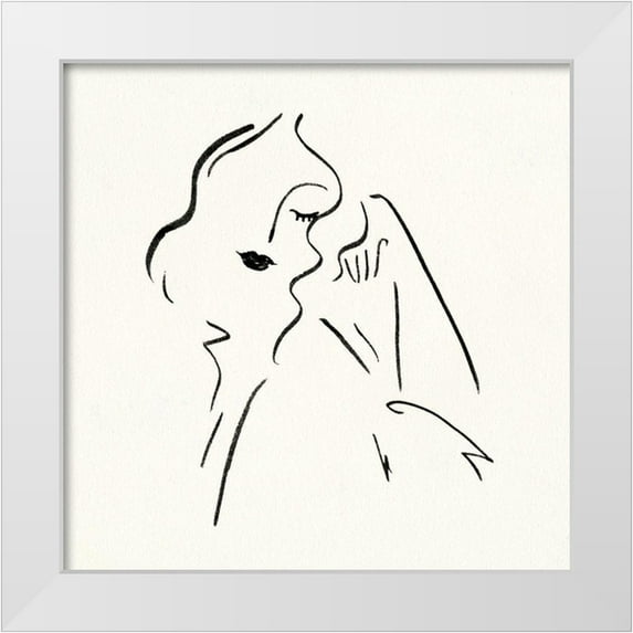 Borges, Victoria 15x15 White Modern Wood Framed Museum Art Print Titled - Simple Study II