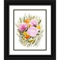 thumbnail image 1 of Borges, Victoria 15x18 Black Ornate Wood Framed with Double Matting Museum Art Print Titled - Pastel Sprig I, 1 of 4