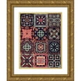 thumbnail image 1 of Borges, Victoria 15x18 Gold Ornate Wood Framed with Double Matting Museum Art Print Titled - Kaleidoscope Tile IV, 1 of 4
