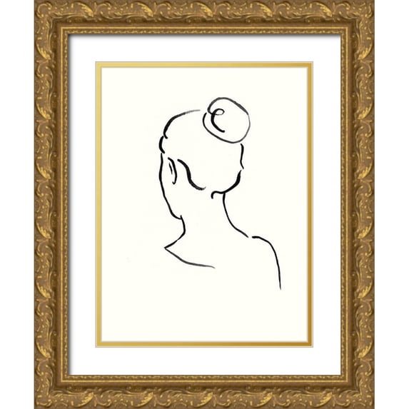 Borges, Victoria 15x18 Gold Ornate Wood Framed with Double Matting Museum Art Print Titled - Minimal Profile IV
