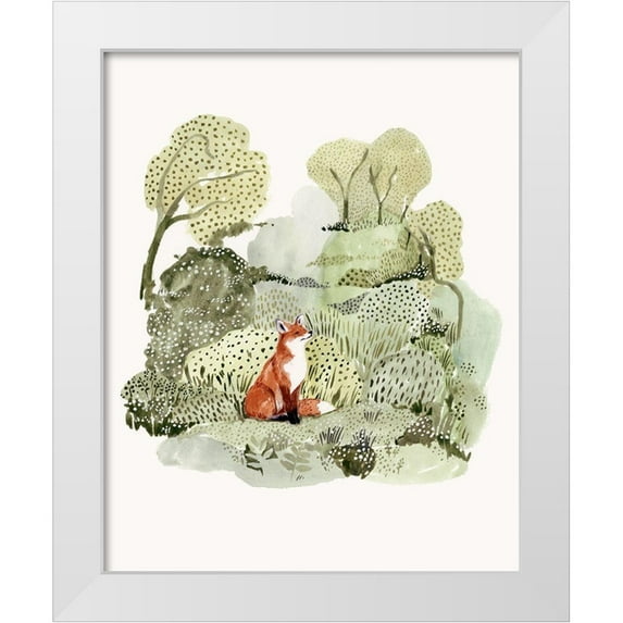Borges, Victoria 15x18 White Modern Wood Framed Museum Art Print Titled - Fox Glen I