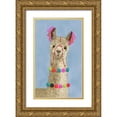 thumbnail image 1 of Borges, Victoria 16x24 Gold Ornate Wood Framed with Double Matting Museum Art Print Titled - Adorned Llama III, 1 of 4