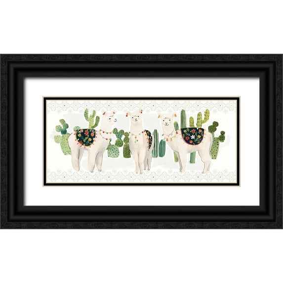 Borges, Victoria 18x10 Black Ornate Wood Framed with Double Matting Museum Art Print Titled - Sweet Alpaca Collection D