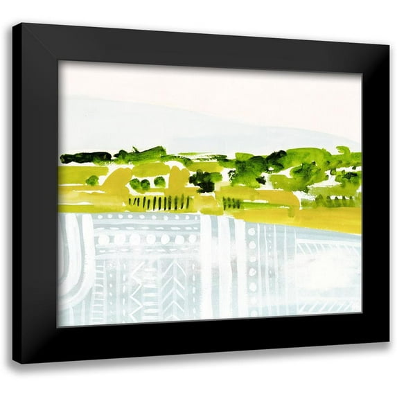 Borges, Victoria 18x15 Black Modern Framed Museum Art Print Titled - Patterned Landscape I