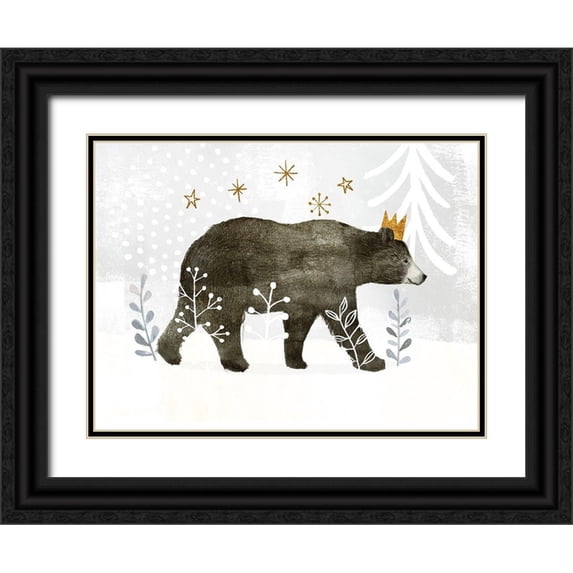 Borges, Victoria 18x15 Black Ornate Wood Framed with Double Matting Museum Art Print Titled - Woodland Celebration III