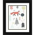 thumbnail image 1 of Borges, Victoria 19x24 Black Ornate Wood Framed with Double Matting Museum Art Print Titled - Fox Forest I, 1 of 4