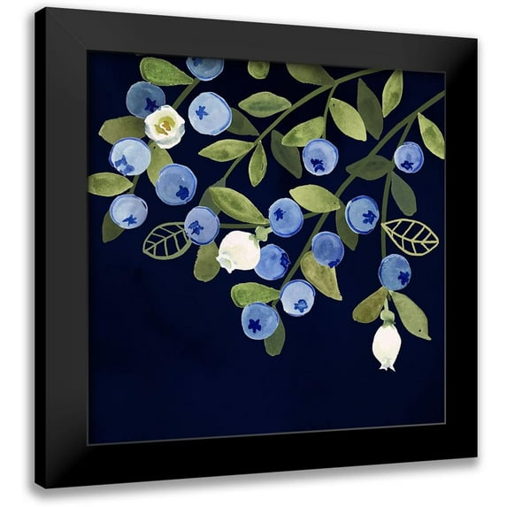 Borges, Victoria 20x20 Black Modern Framed Museum Art Print Titled - Fresh Fruit VI
