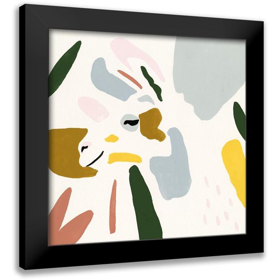 Borges, Victoria 20x20 Black Modern Framed Museum Art Print Titled - Llama Moderne IV
