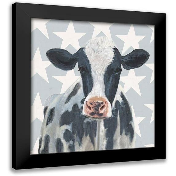 Borges, Victoria 20x20 Black Modern Framed Museum Art Print Titled - Patriotic Farm II