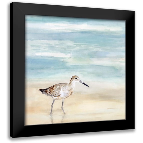 Borges, Victoria 20x20 Black Modern Framed Museum Art Print Titled - Speckled Willet I