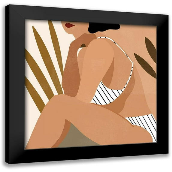 Borges, Victoria 20x20 Black Modern Framed Museum Art Print Titled - Trieste Summer III