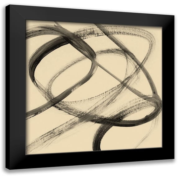 Borges, Victoria 20x20 Black Modern Framed Museum Art Print Titled - Whirl II