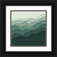 thumbnail image 1 of Borges, Victoria 20x20 Black Ornate Wood Framed with Double Matting Museum Art Print Titled - Gradient Scape IV, 1 of 4