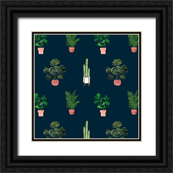 Borges, Victoria 20x20 Black Ornate Wood Framed with Double Matting Museum Art Print Titled - Homebody Collection G