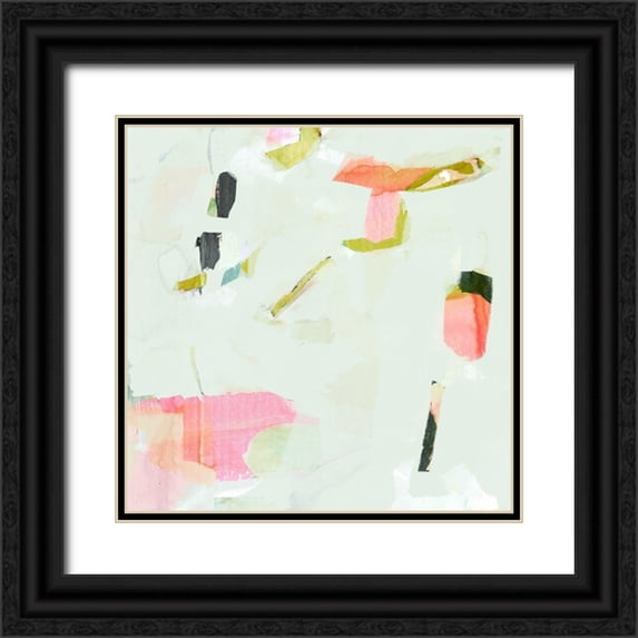 Borges, Victoria 20x20 Black Ornate Wood Framed with Double Matting Museum Art Print Titled - Olive Scatter I
