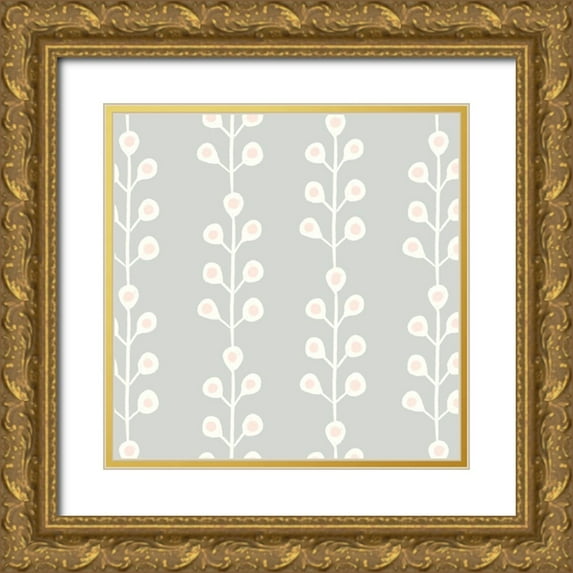 Borges, Victoria 20x20 Gold Ornate Wood Framed with Double Matting Museum Art Print Titled - Mama and Me Collection H