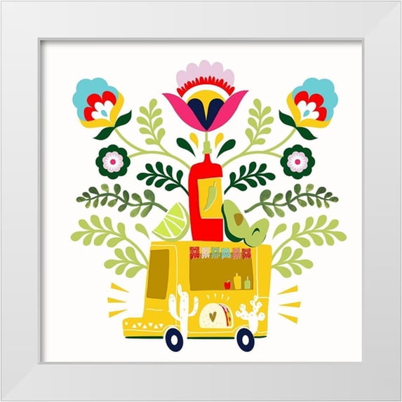 Borges, Victoria 20x20 White Modern Wood Framed Museum Art Print Titled - Cinco de Mayo II
