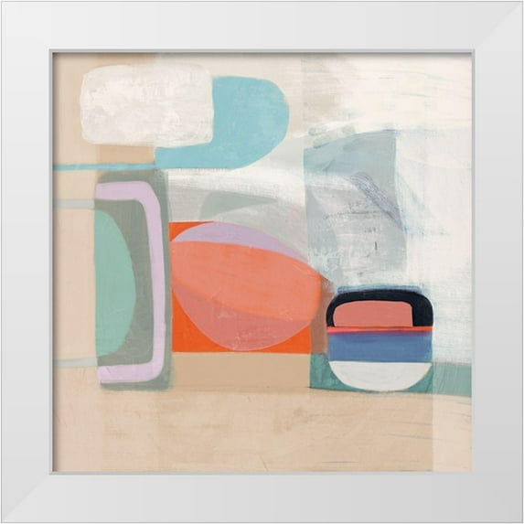 Borges, Victoria 20x20 White Modern Wood Framed Museum Art Print Titled - Multiform IV