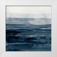 thumbnail image 1 of Borges, Victoria 20x20 White Modern Wood Framed Museum Art Print Titled - Rising Blue I, 1 of 4