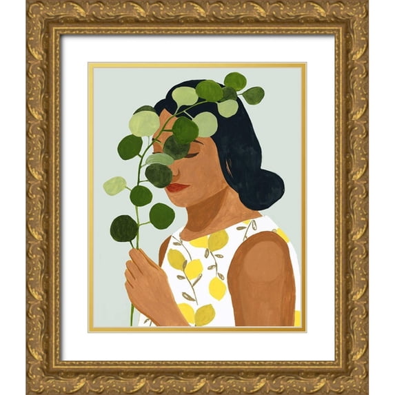 Borges, Victoria 20x24 Gold Ornate Wood Framed with Double Matting Museum Art Print Titled - Botany Portrait II