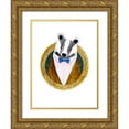 thumbnail image 1 of Borges, Victoria 25x32 Gold Ornate Wood Framed with Double Matting Museum Art Print Titled - Spiffy Animals III, 1 of 4