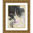 thumbnail image 1 of Borges, Victoria 25x32 Gold Ornate Wood Framed with Double Matting Museum Art Print Titled - Striate II, 1 of 4