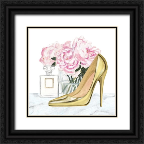 Borges, Victoria 26x26 Black Ornate Wood Framed with Double Matting Museum Art Print Titled - Get Glam VIII