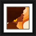 thumbnail image 1 of Borges, Victoria 26x26 Black Ornate Wood Framed with Double Matting Museum Art Print Titled - Sunseeker Portrait II, 1 of 4