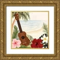 thumbnail image 1 of Borges, Victoria 26x26 Gold Ornate Wood Framed with Double Matting Museum Art Print Titled - Aloha I, 1 of 4