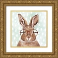 thumbnail image 1 of Borges, Victoria 26x26 Gold Ornate Wood Framed with Double Matting Museum Art Print Titled - Four-eyed Forester III, 1 of 4