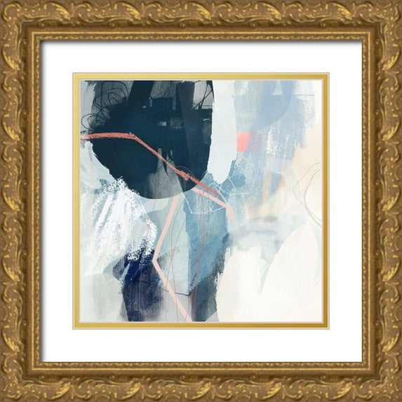 Borges, Victoria 26x26 Gold Ornate Wood Framed with Double Matting Museum Art Print Titled - Luz I