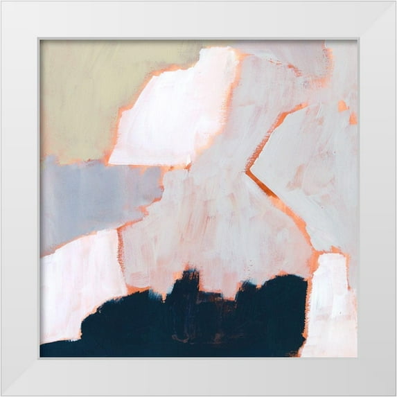 Borges, Victoria 26x26 White Modern Wood Framed Museum Art Print Titled - Raze II