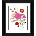 thumbnail image 1 of Borges, Victoria 26x32 Black Ornate Wood Framed with Double Matting Museum Art Print Titled - Simple Flora III, 1 of 4