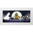 thumbnail image 1 of Borges, Victoria 32x16 White Modern Wood Framed Museum Art Print Titled - Halloween Pets Collection D, 1 of 4