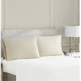 thumbnail image 1 of Borghese Roma 400TC Percale Cotton Khaki King Pillowcase Pair, Solid Themed, for Men and Women, Oeko-TEX Certified Confidence C84, 1 of 3