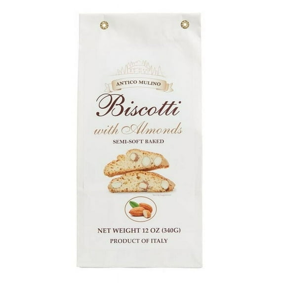 Borgo de' Medici Antico Mulino Almond Biscotti 12 oz Pack of 4